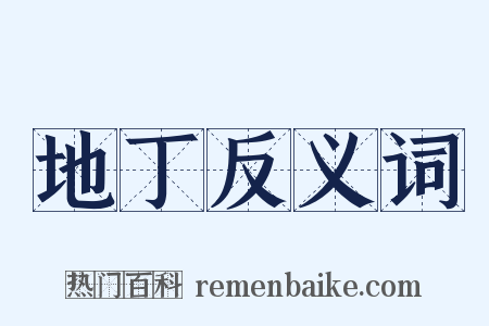 地丁反义词是什么意思的图片